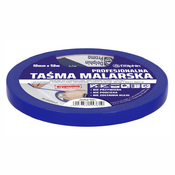 Taśma malarska BLUE DOLPHIN 10mm x 50m