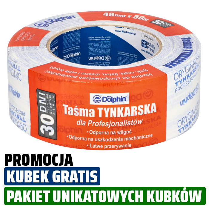 Taśma TYNKARSKA 30 DNI 48mm x 50m