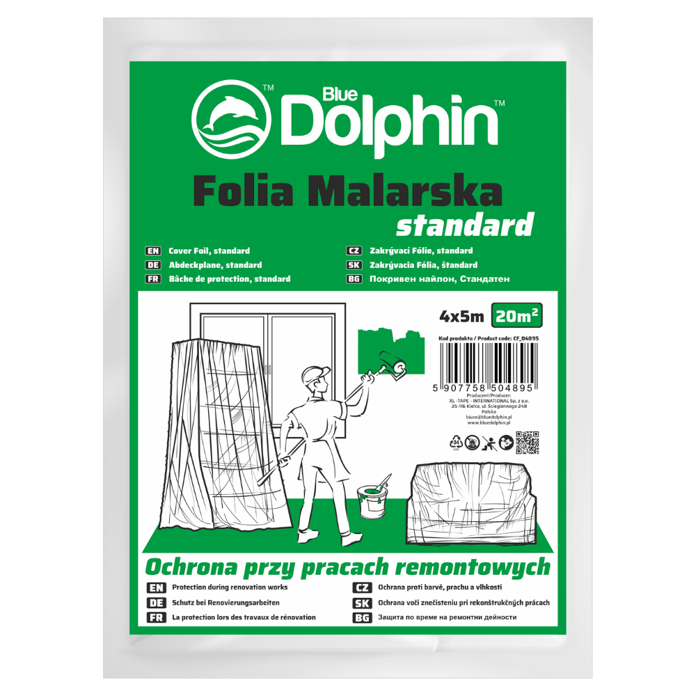 Folia malarska STANDARD   4m x 5m