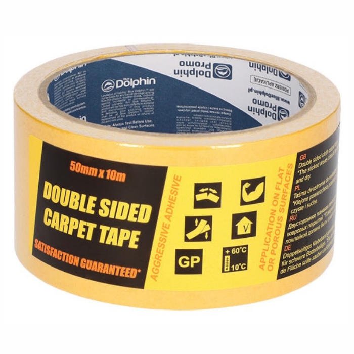 Taśma dwustronna TKANINOWA 50mm x 10m