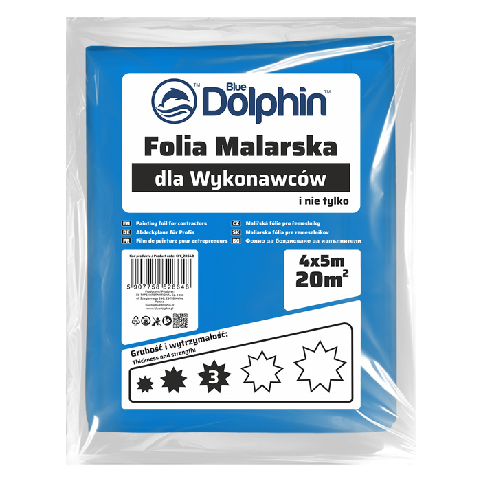 Folia malarska dla wykonawców 4m x 5m (3*)