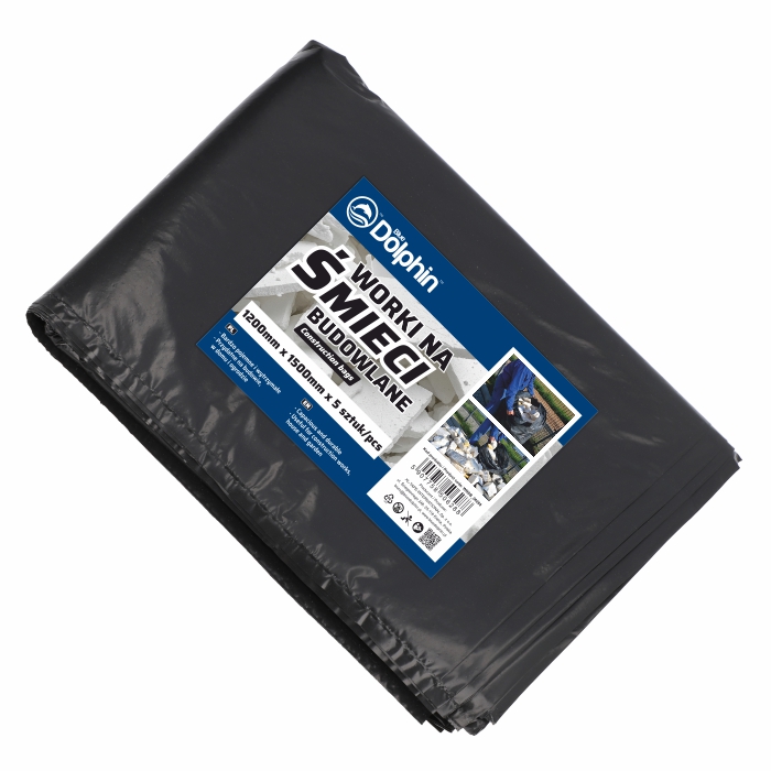 Worki na śmieci budowlane 200mm x 1500mm (5 sztuk)