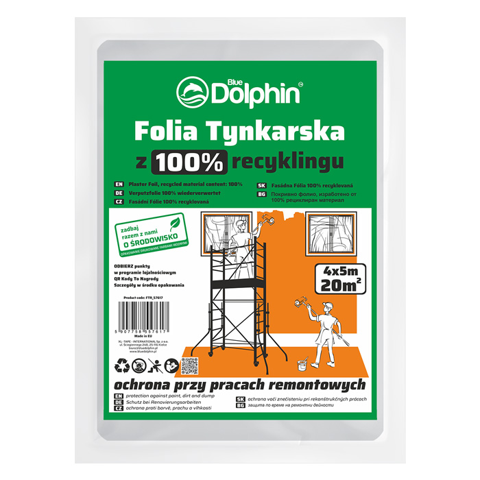 Folia TYNKARSKA ECO      4m x 5m