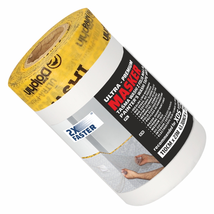 Masker WASHI z folią malarską  55cm x 23m