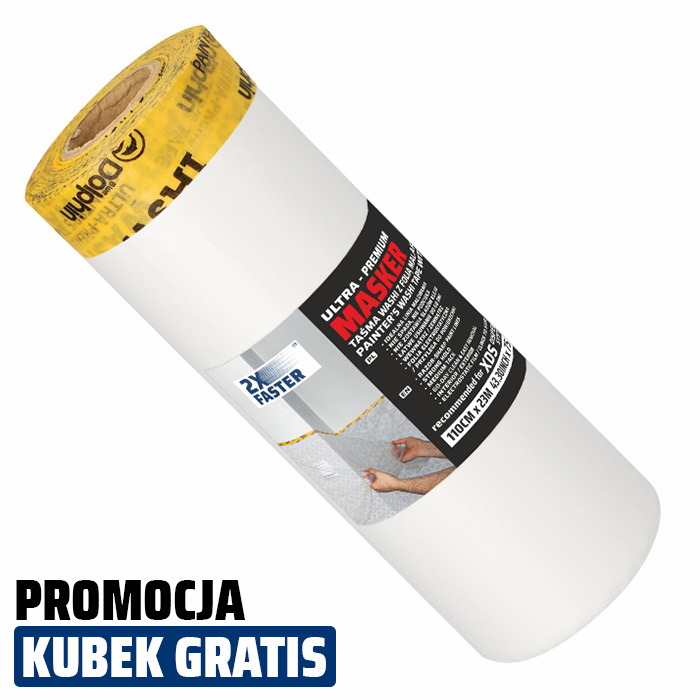 Masker WASHI z folią malarską 110cm x 23m