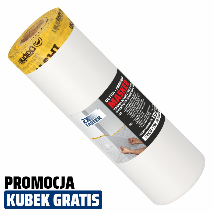 Masker WASHI z folią malarską 210cm x 15m