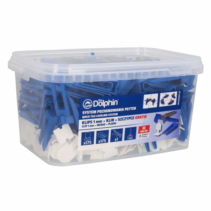 MIX: KLIN  1mm (175szt.) +  KLIPS (175szt.) + Szczypce GRATIS!