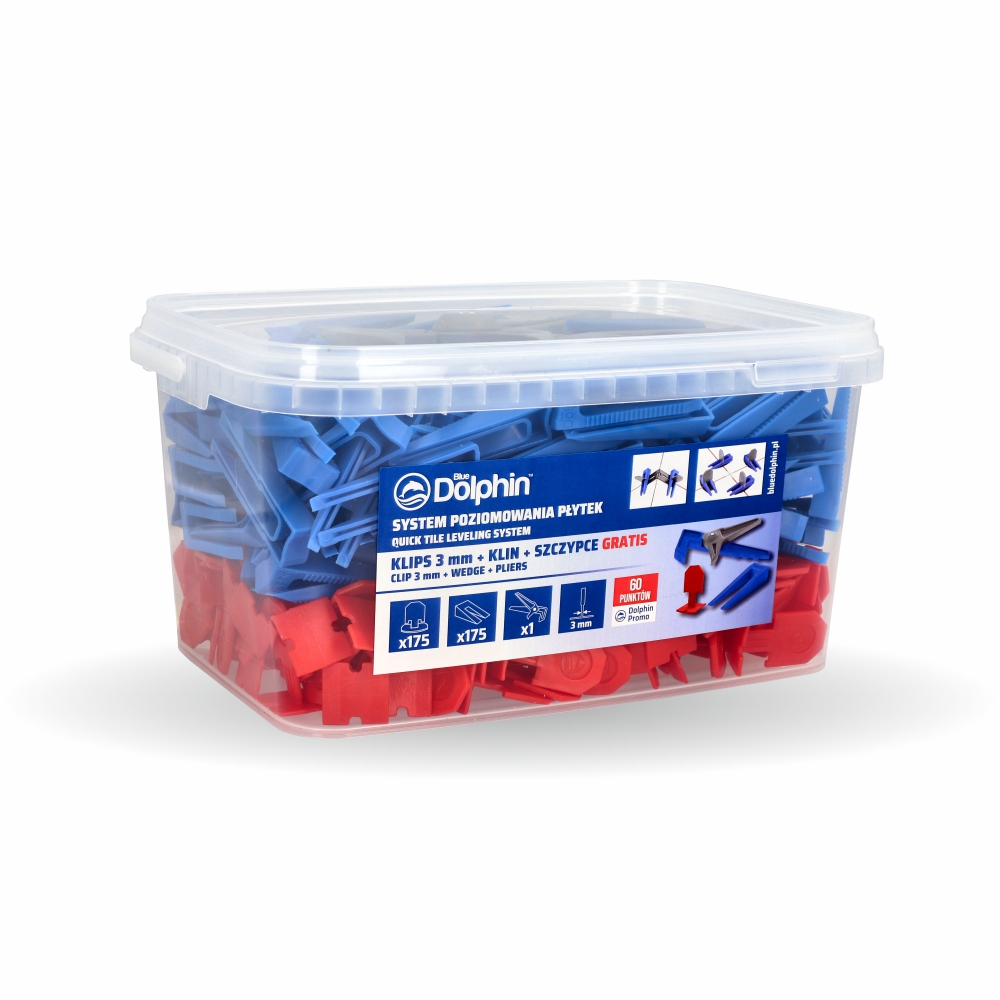 MIX: KLIN 3mm (175szt.) +  KLIPS (175szt.) + Szczypce GRATIS!