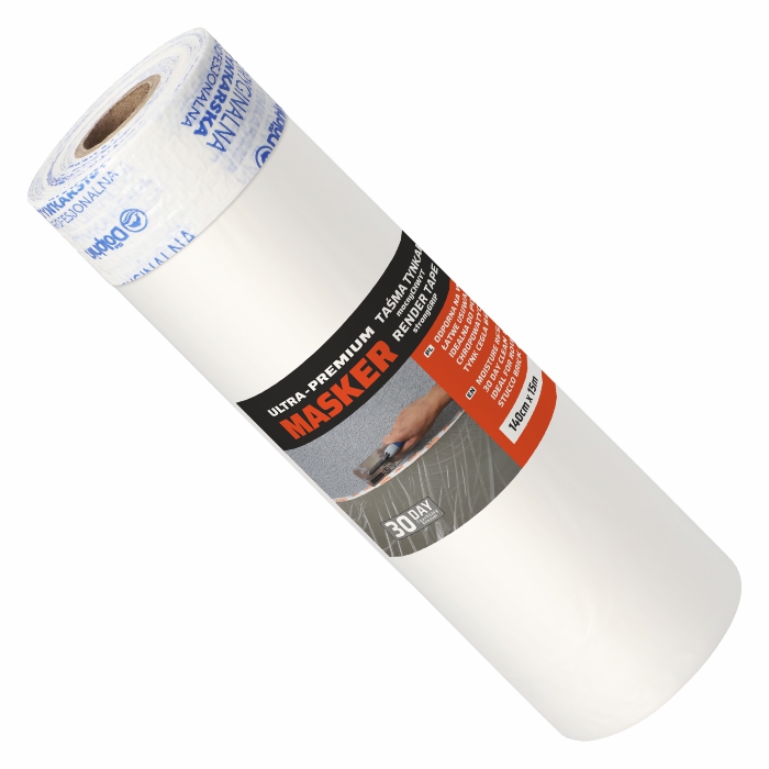 Masker tynkarski 30 dni z folią malarską 140cm x 15m