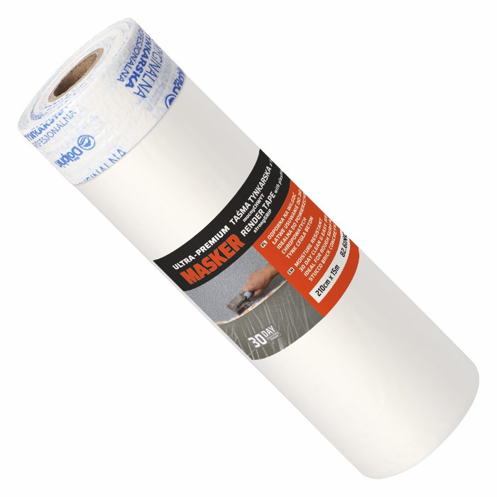 Masker tynkarski 30 dni z folią malarską 210cm x 15m