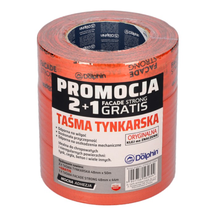 Tynkarska DTPRO 2x48mm x 50m + 1x48mm x 44m Fasadowa Strong GRATIS