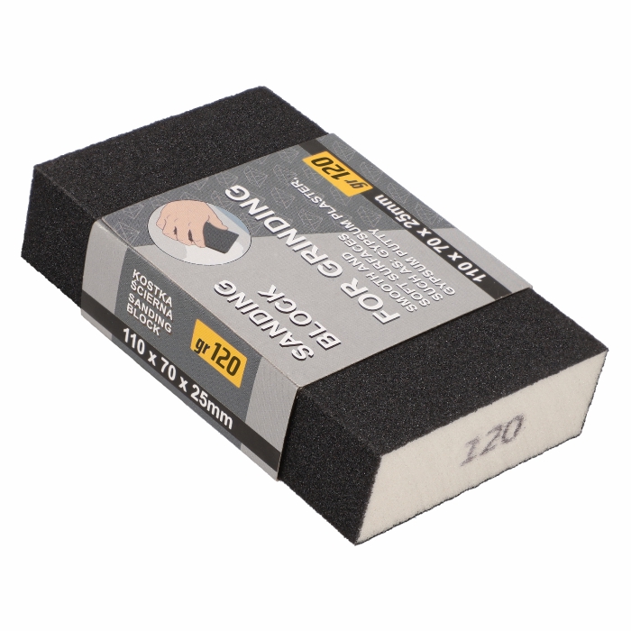 Kostka ścierna PROSTOKĄTNA 110x70x25mm Gradacja 120