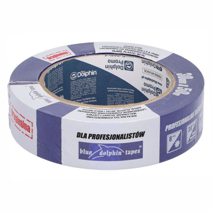Taśma malarska BLUE DOLPHIN 30mm x 50m