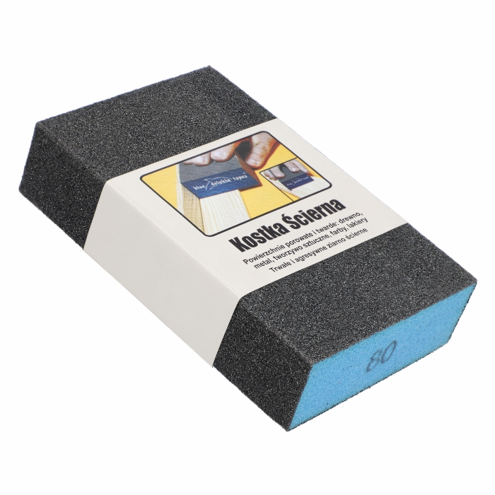 Kostka ścierna PROSTOKĄTNA 125x75x25mm Gradacja  80