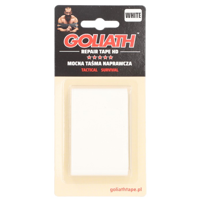 Taśma Goliath biała 48mm x 200cm [BLISTER]- ZAWIESZKA 