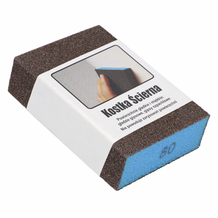 Kostka ścierna PROSTOKĄTNA 100x68x25mm Gradacja  80