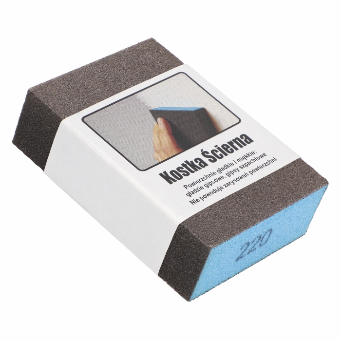 Kostka ścierna PROSTOKĄTNA 100x68x25mm Gradacja 220