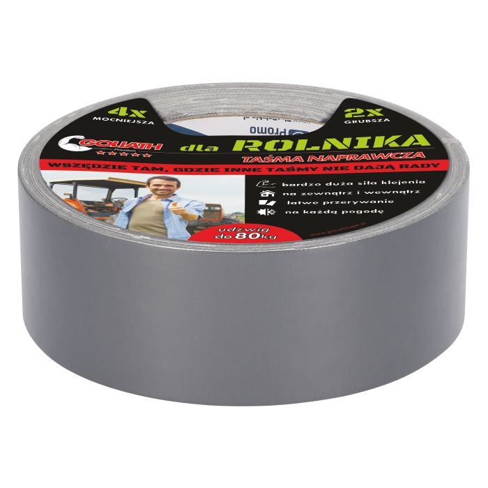 Taśma GOLIATH DLA ROLNIKA Srebrna 48mm x 25m