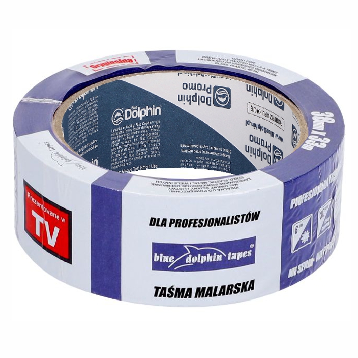Taśma malarska BLUE DOLPHIN  38mm x 33m