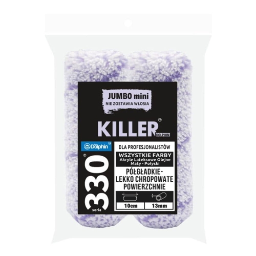 330 Wałek JUMBO mini KILLER 10cm / włos 13mm (2 sztuki)