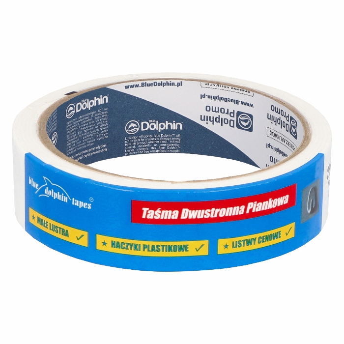 Taśma dwustronna PIANKOWA  25mm x 1,5m