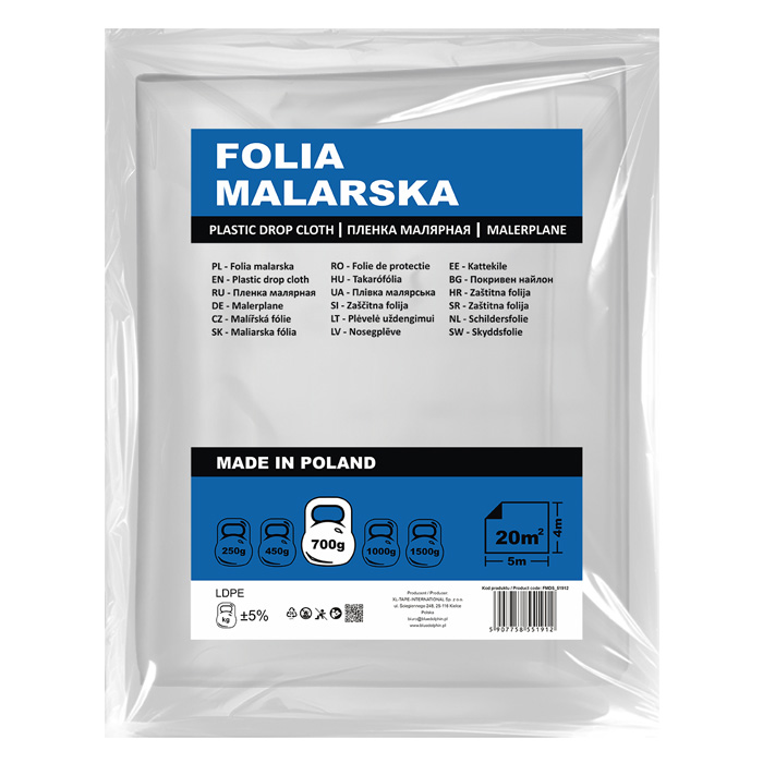 Folia malarska [S] [700]  4m x 5m