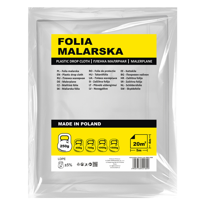 Folia malarska [S] [250]  4m x 5m