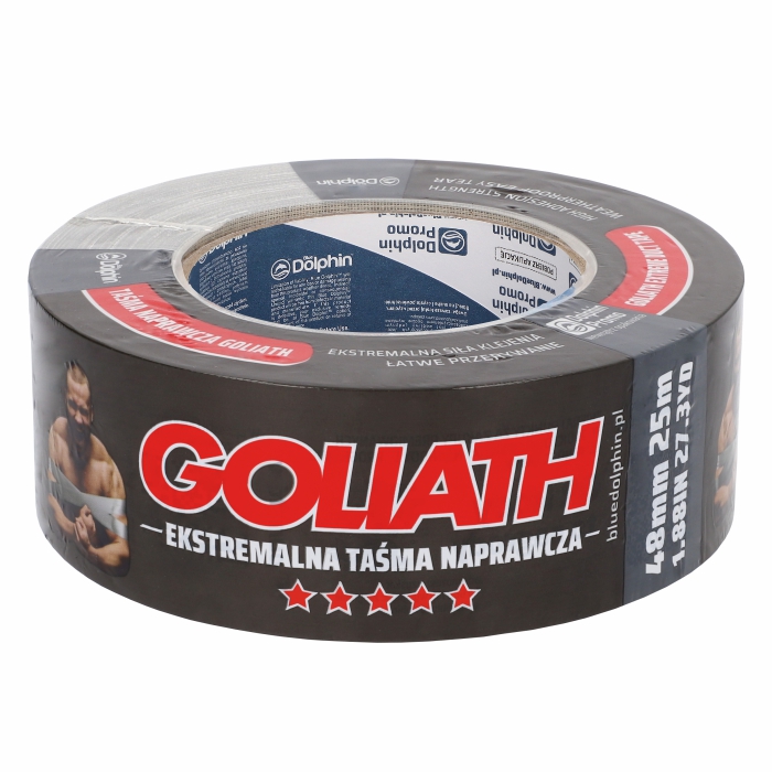 Taśma naprawcza GOLIATH Czarna 48mm x 25m