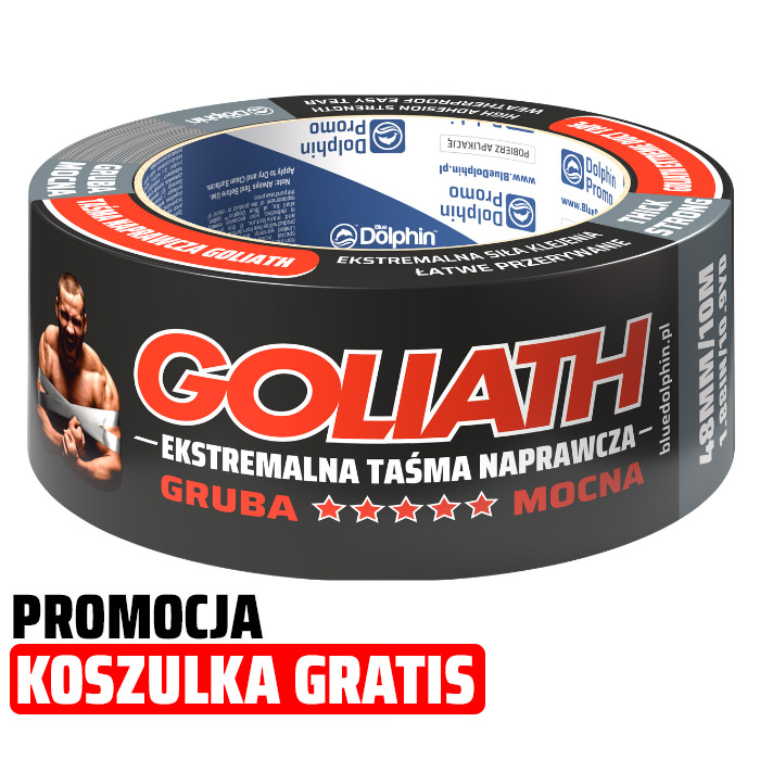 Taśma naprawcza GOLIATH Srebrna 48mm x 25m